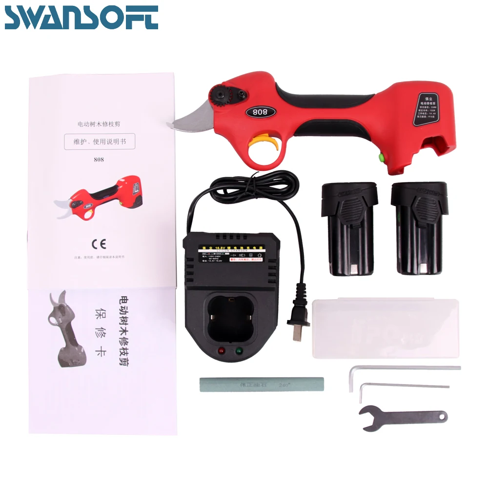 SWANSOFT 16 8 V беспроводные электрические секаторные ножницы литиевая батарея
