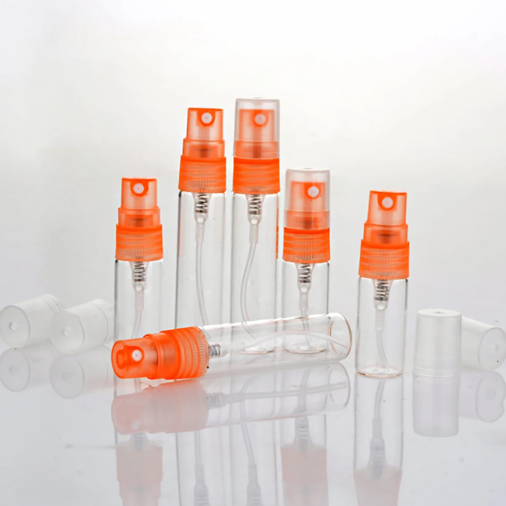 glass sample bottles 10ml empty clear glass vials cosmetic skincare toner glass bottle refillable bottles