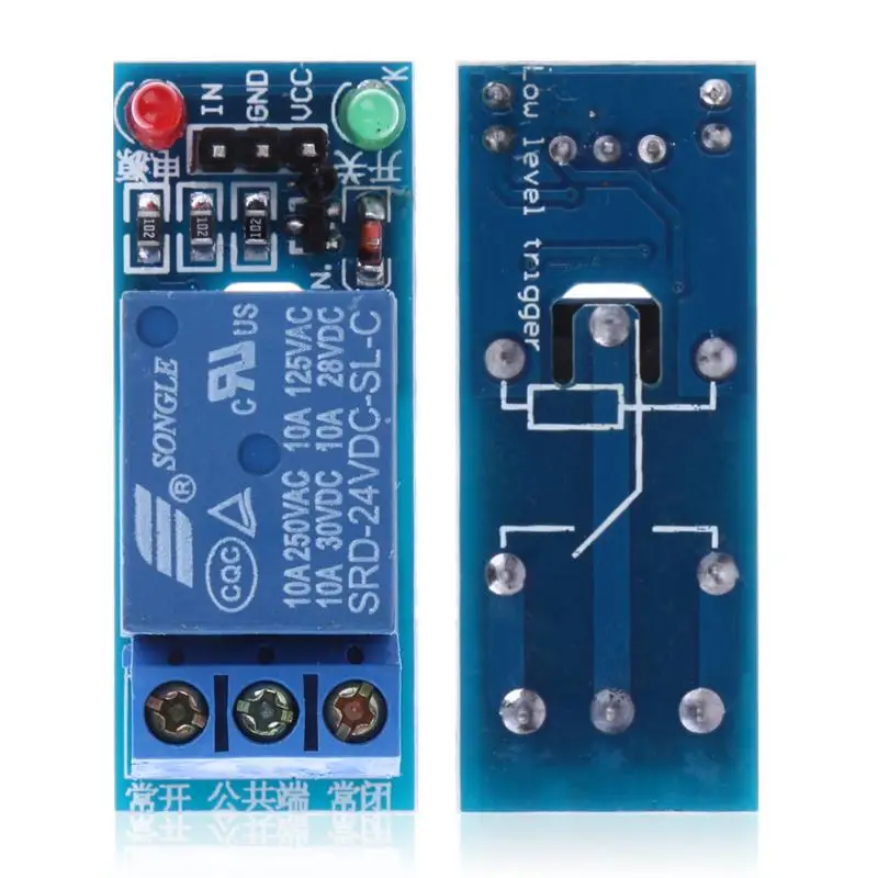 5 шт. 24В 1-канальный релейный модуль оптопара щит для PIC AVR DSP ARM | Электроника