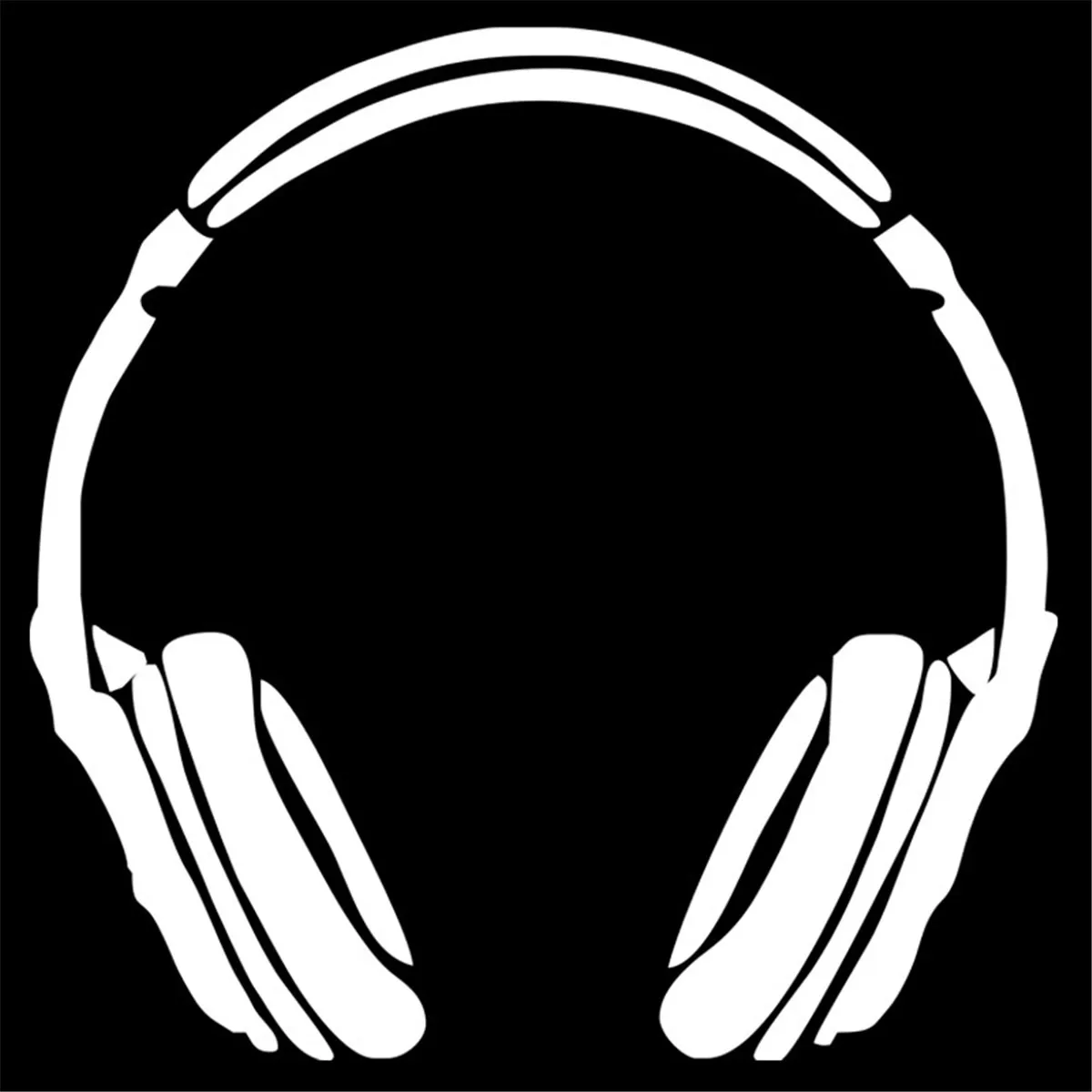 Наушники музыка DJ стены дома на стекло окно дверь автомобиля Стикеры ноутбук