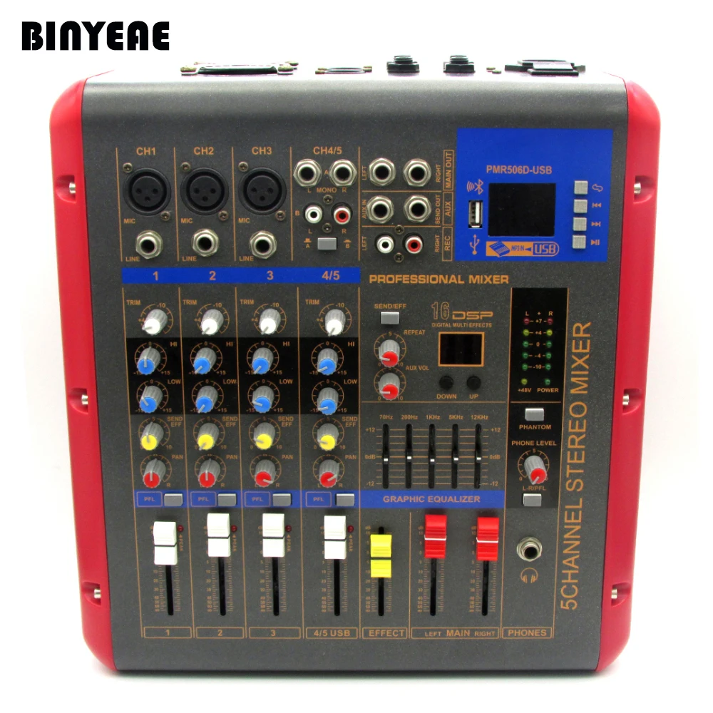 Звуковой миксер Bluetooth 5 каналов 500 Вт для системы караоке DJ PMR506|microphone mixer|dj mixerdj audio