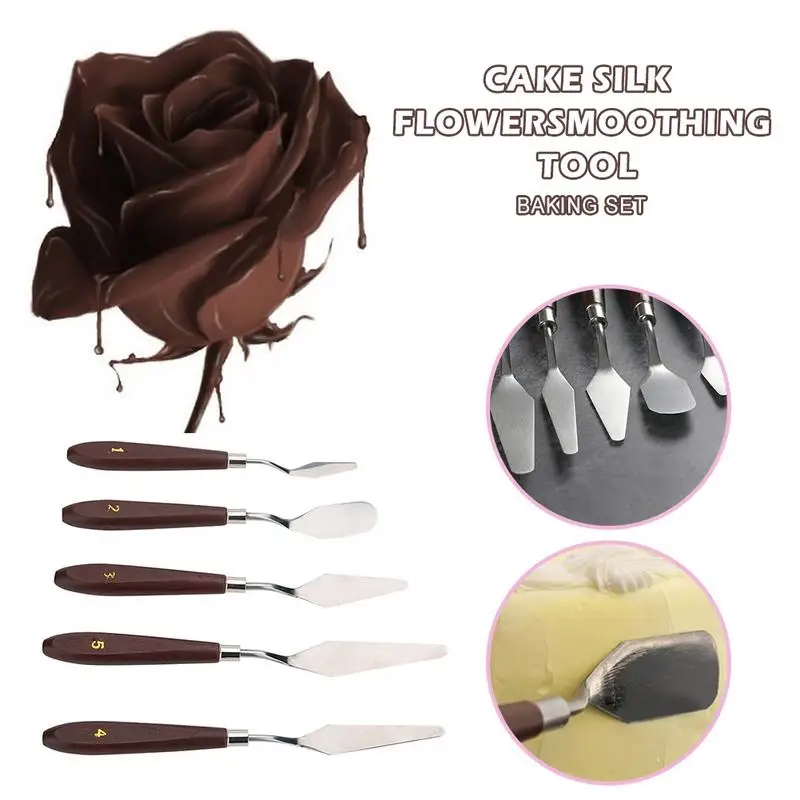 5 шт. кухня выпечки Форма для торта шоколада скребок крем небольшой торт Шелковый