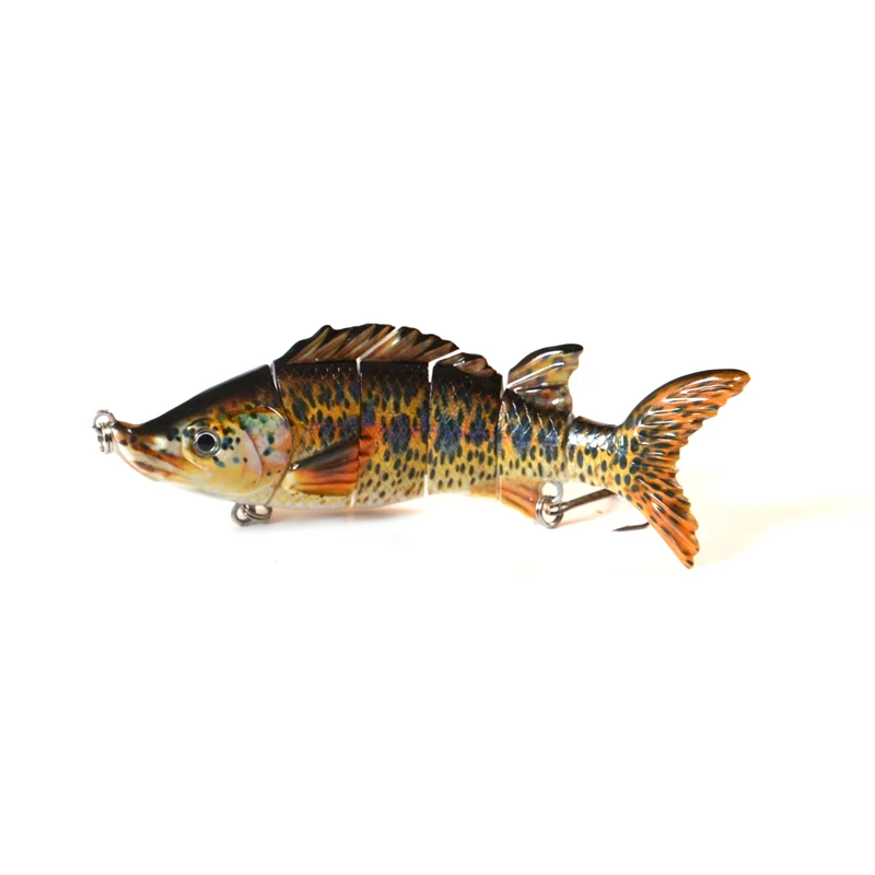 6 Section Fishing Lures Sturgeon Swimbait Inch 62g Multi Jointed Hard Bait Fish Hunter for Bass Pike Muskie Perch Killer | Спорт и