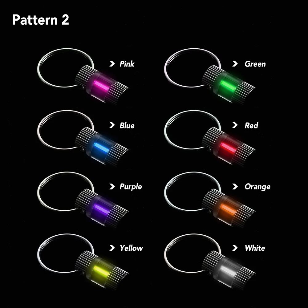 Аварийный Тритий самовзгорающийся светильник брелок карабин кольцо для ключей