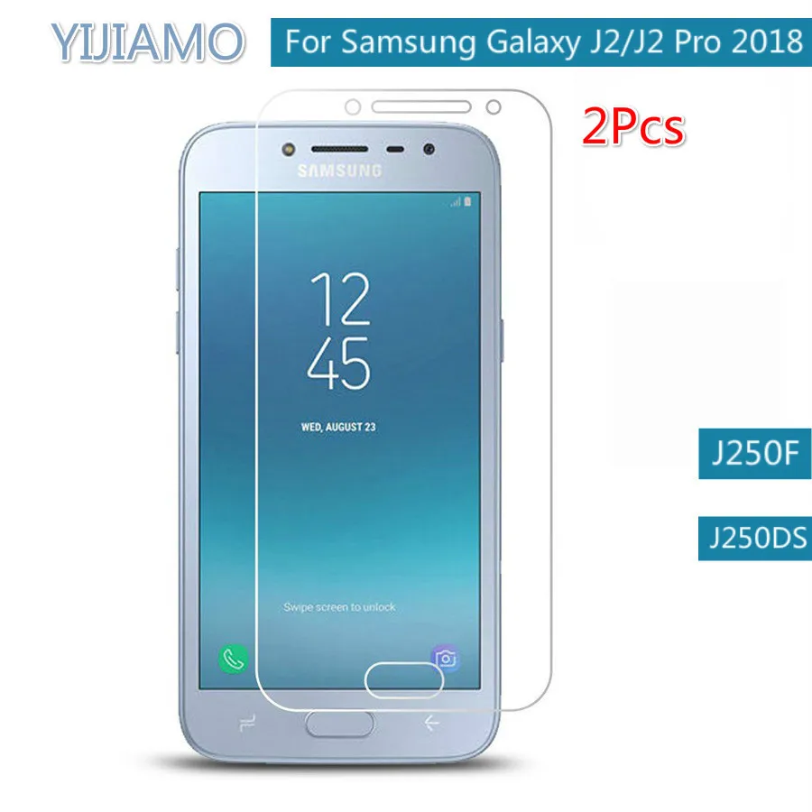 2 шт. Защитная стеклянная пленка для Samsung Galaxy J2 2018 защита экрана Pro 9H закаленное