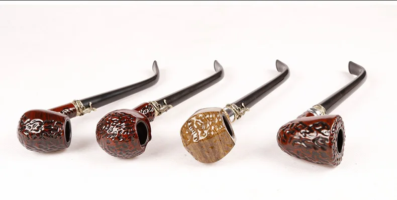 Деревянная металлическая курительная трубка 235 мм самая длинная сигарная