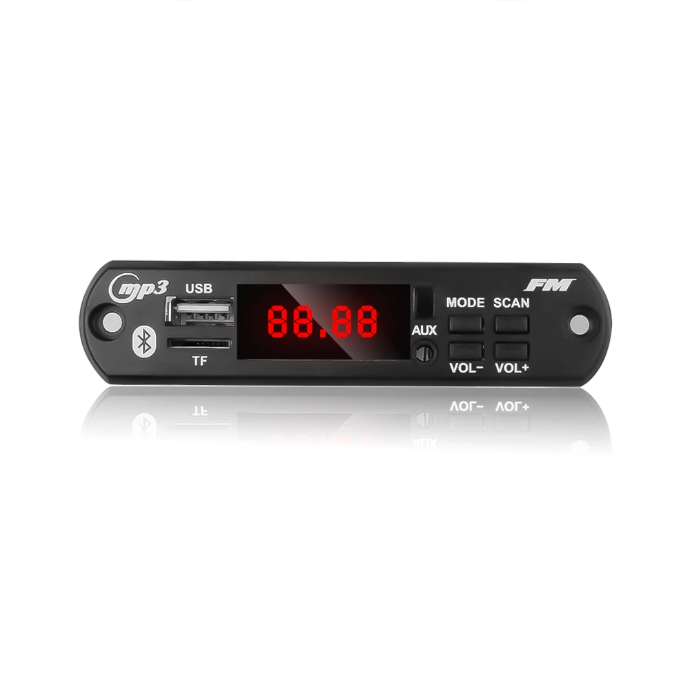 Новый цветной экран Автомобильный Bluetooth MP3 WMA USB/TF/FM/AUX декодер плата пластина 5 в 12 В