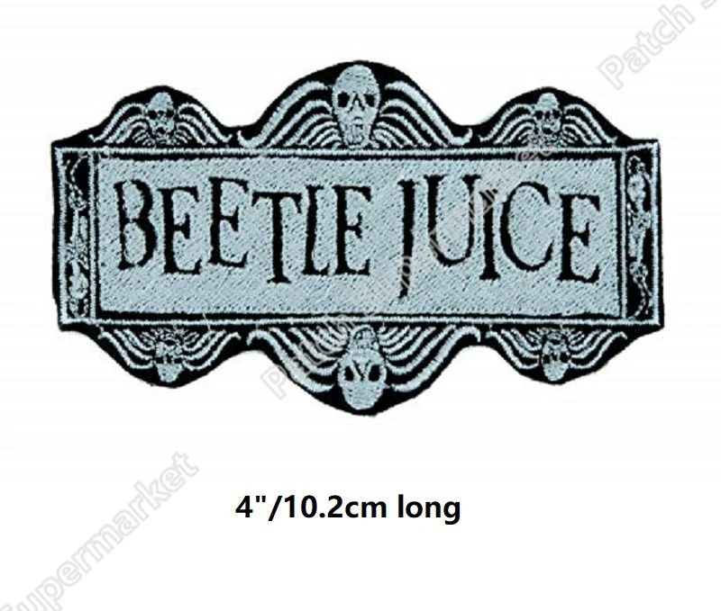 Beetlejuice Barbara maitland вышитый Железный на заплатах фильм ужасов Майкл Китон Тим Бертон
