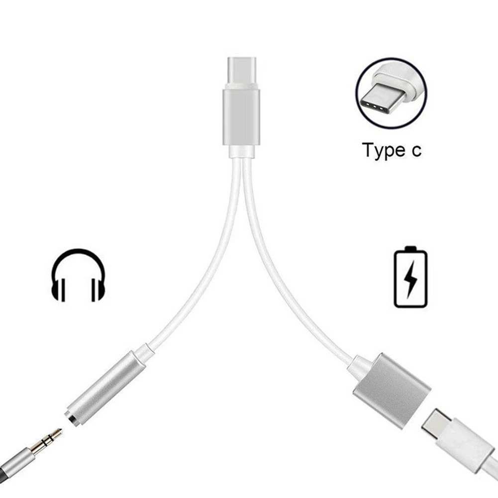 Jetjoy 2 в 1 USB Type C до 3 5 мм стерео разъем для наушников Aux аудио зарядное устройство