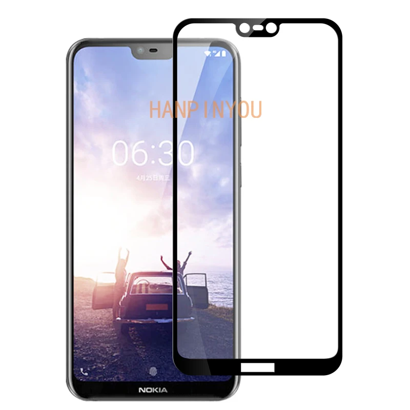 2 шт./лот для Nokia 6 1 Plus / X6 5 8 &quot9D полное клеевое покрытие защита экрана закаленное