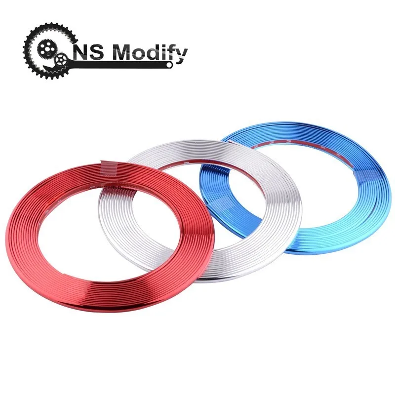 NS Modify 8 колесо измерителя обода край протектор Наклейка хромированное Украшение