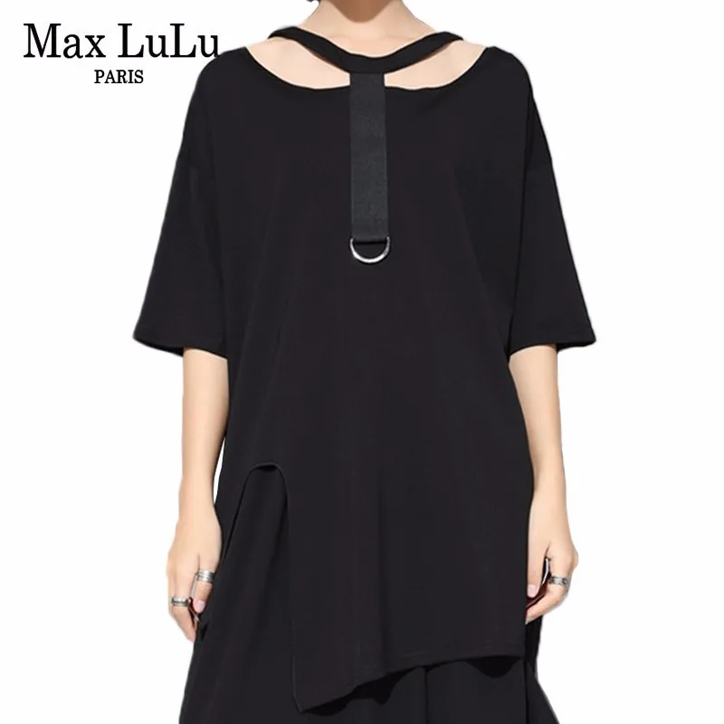 Модная одежда в Корейском стиле Max LuLu женские пикантные топы готические