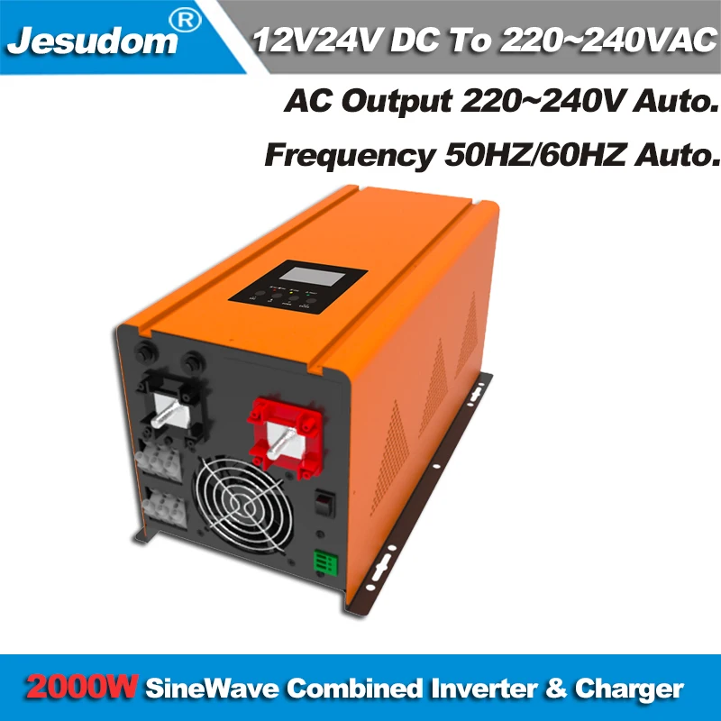 UPS инвертор 2000 Вт чистый синусоидальный выход с зарядным устройством переменного