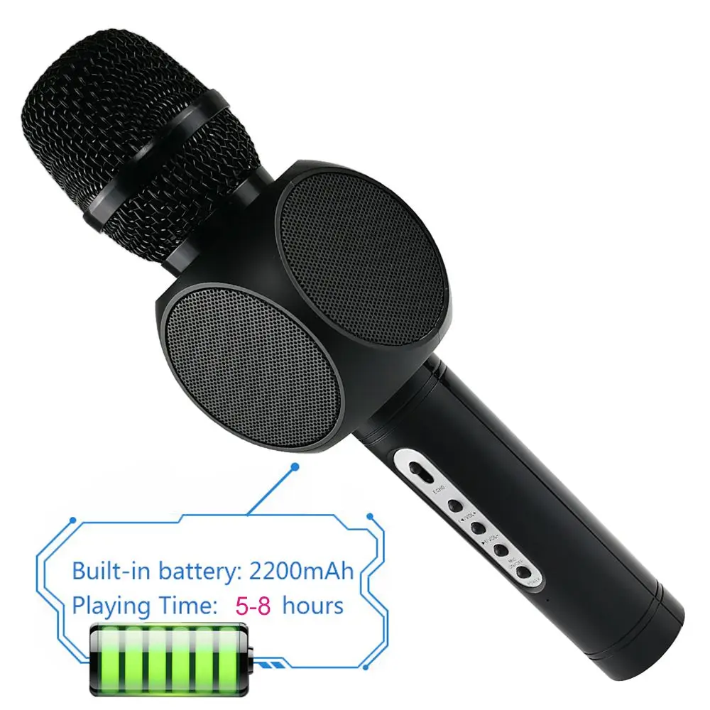 E103 беспроводной микрофон конденсатор караоке Inalambrico KTV музыкальный Bluetooth динамик