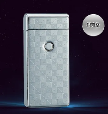 Новая электрическая Usb перезаряжаемая двойная дуговая Зажигалка металлическая