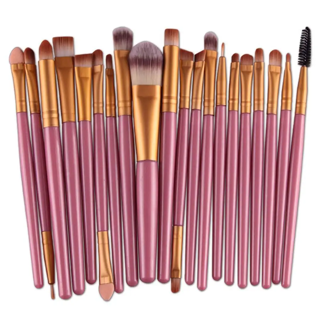 20pcs Makeup Brushes Set Cosmetic Foundation Eyeshadow Set/Kit Casual Lip 16cm/6.2inch Brush Plastic Tools 1 x | Красота и здоровье