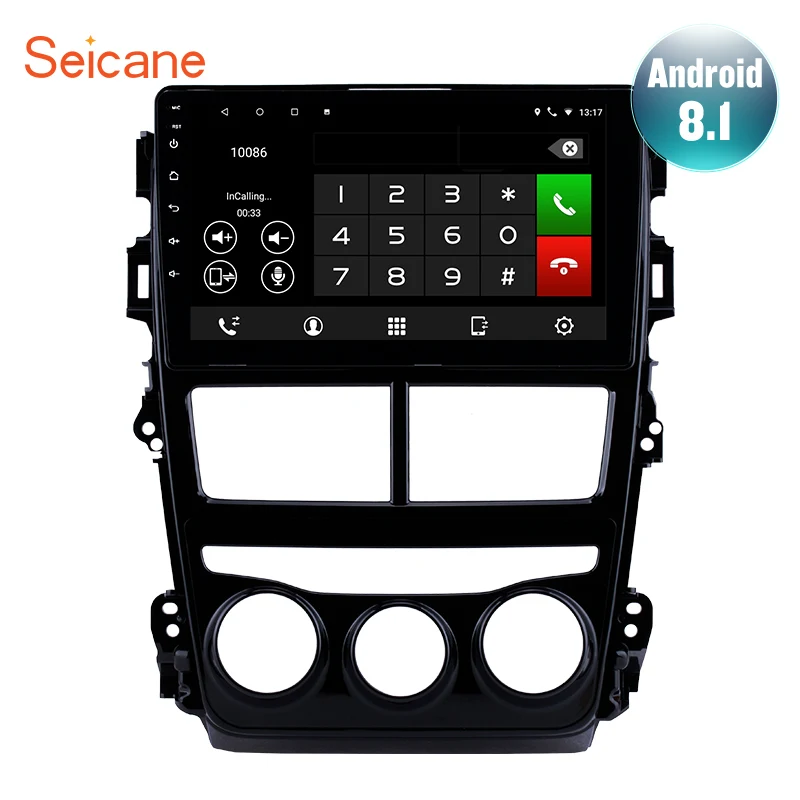 Seicane 9 дюймов автомобильный стерео Android 8 1 GPS навигация для 2018 Toyota vios ручное