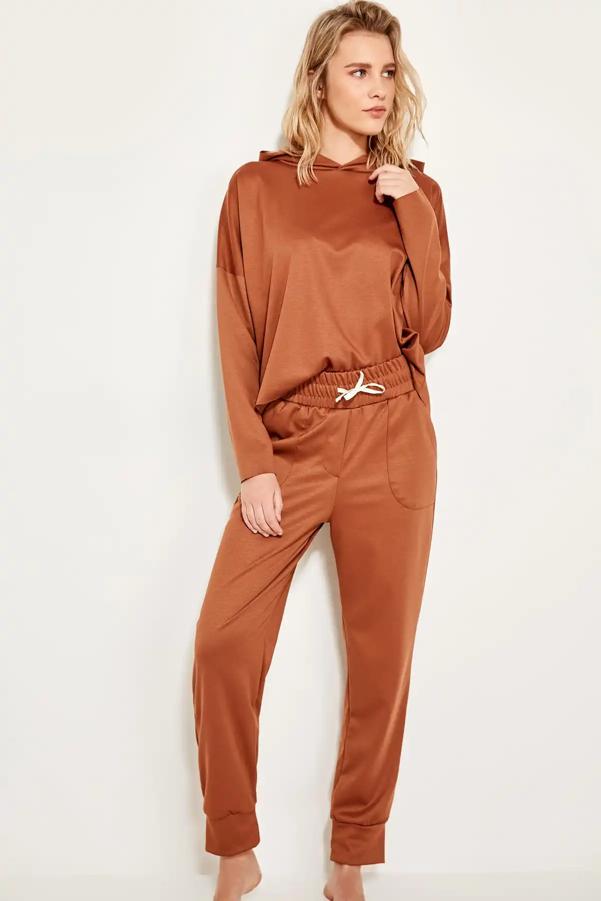 Trendyol Advanced Linking Коричневый спортивный костюм штаны THMAW19VG0192|Штаны для сна| |