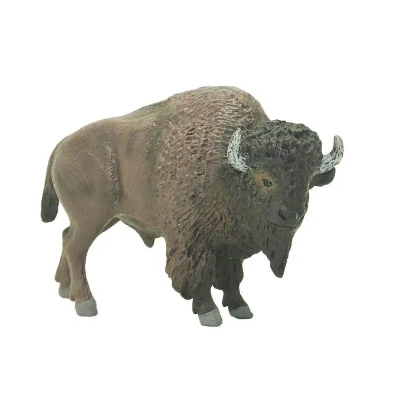 Американская имитация моделей животных Bison фигурки экшн игрушек Коллекция