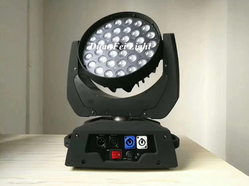6 шт. DJ Zoom Moving Light LED RGBW Head 36x10W 4in1 Ring Wash Haed Zoom|Эффект освещения сцены| |
