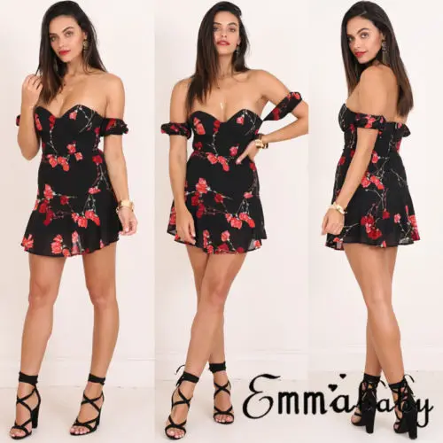 Boho для женщин пикантные вечеринки без рукавов Летние Короткие мини платье |