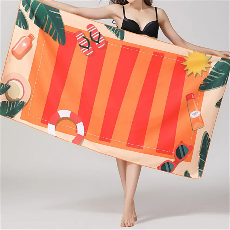 Портативное быстросохнущее спортивное полотенце из микрофибры 160*80 см|Полотенца