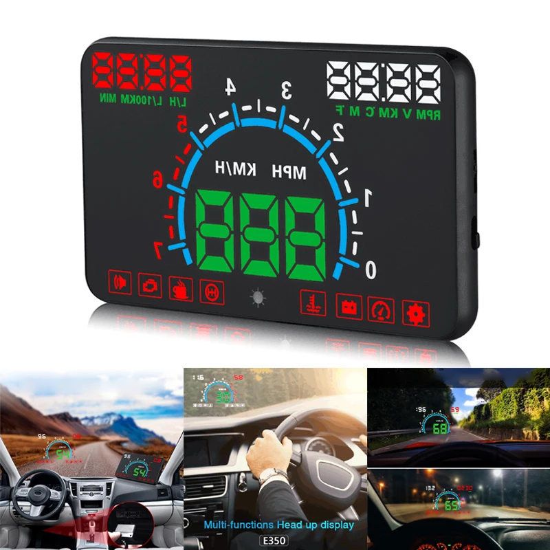 5 8 &quotАвтомобильный Стайлинг GPS OBD2 HUD Дисплей Спидометр предупреждающая приборная