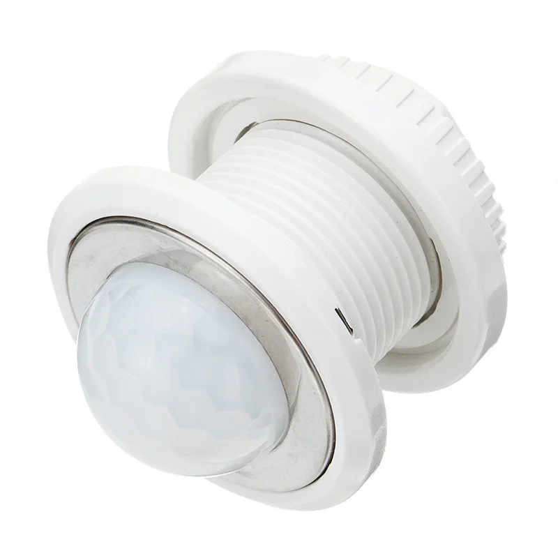 Lámpara de techo LED CLAITE de 40mm, Sensor de movimiento PIR ajustable, Interruptor del Detector de modo ajustable de retardo de tiempo para lámpara de techo AC85-265V