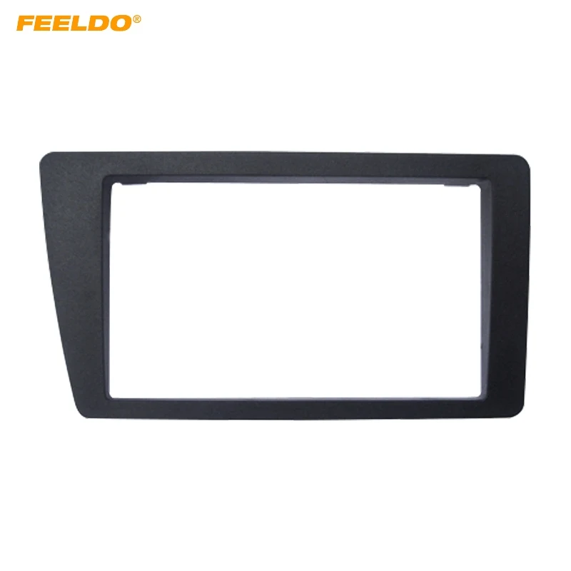 

FEELDO 2Din Car Radio Stereo Fascia Frame Adaptor for HONDA Civic (RHD) 2001-2006 Dash Mount DVD Panel Frame Fitting Kit #4956