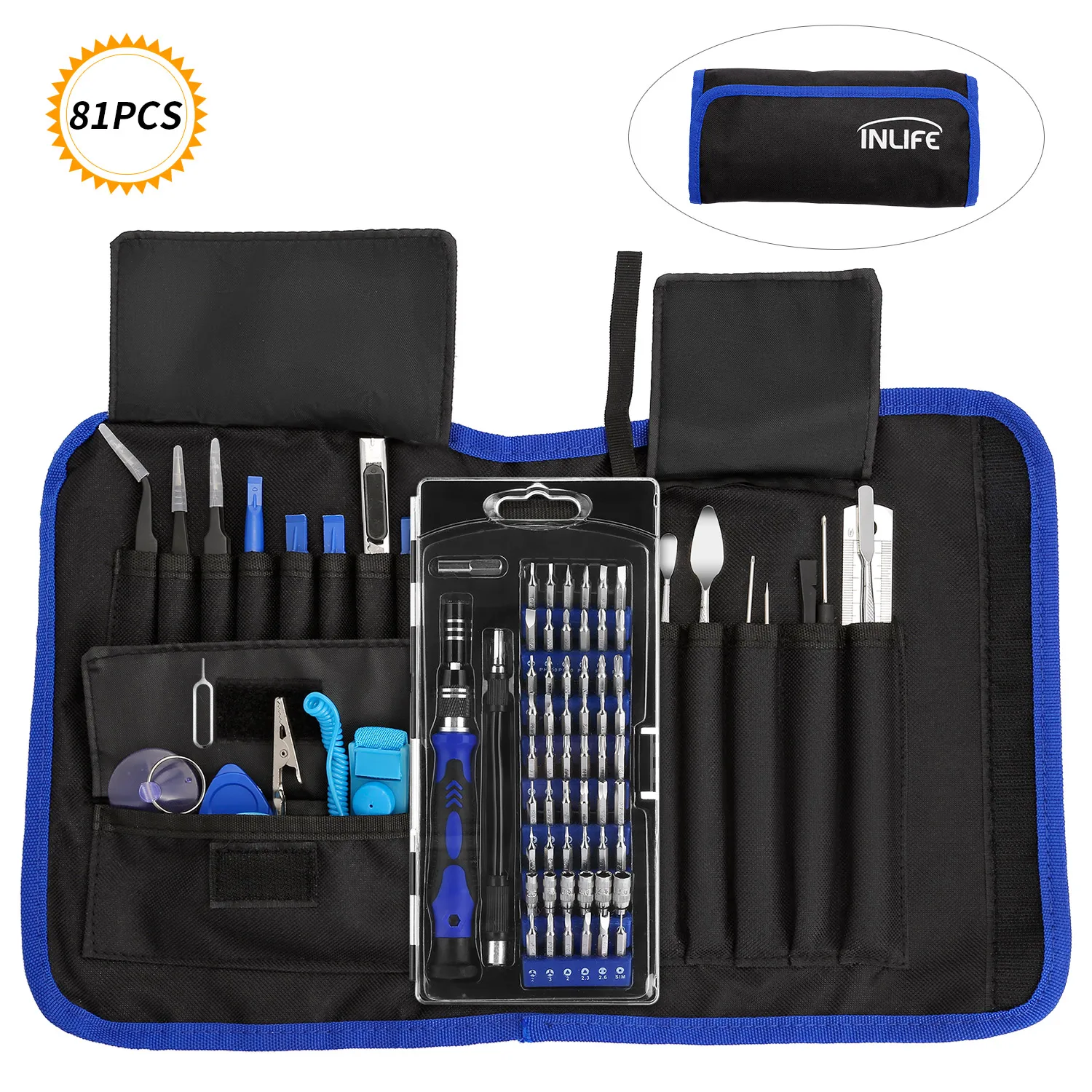 Набор ручных инструментов Workpro 81 шт./компл. с 54 специализированными битами Наборы