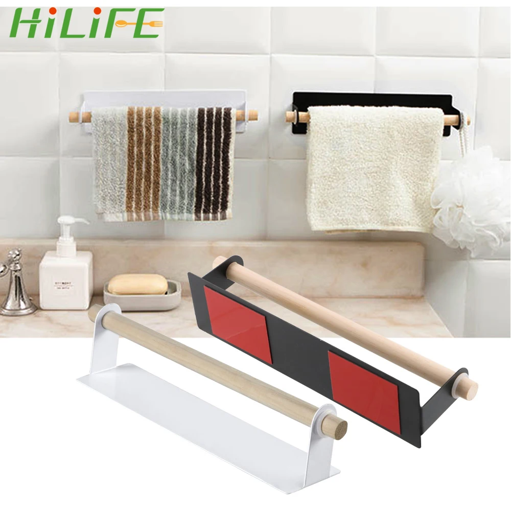 

HILIFE Paper Towel Storage Rack Wrought iron paper towel holder Bathroom Hanging Shelf Home Storage Towel Holder