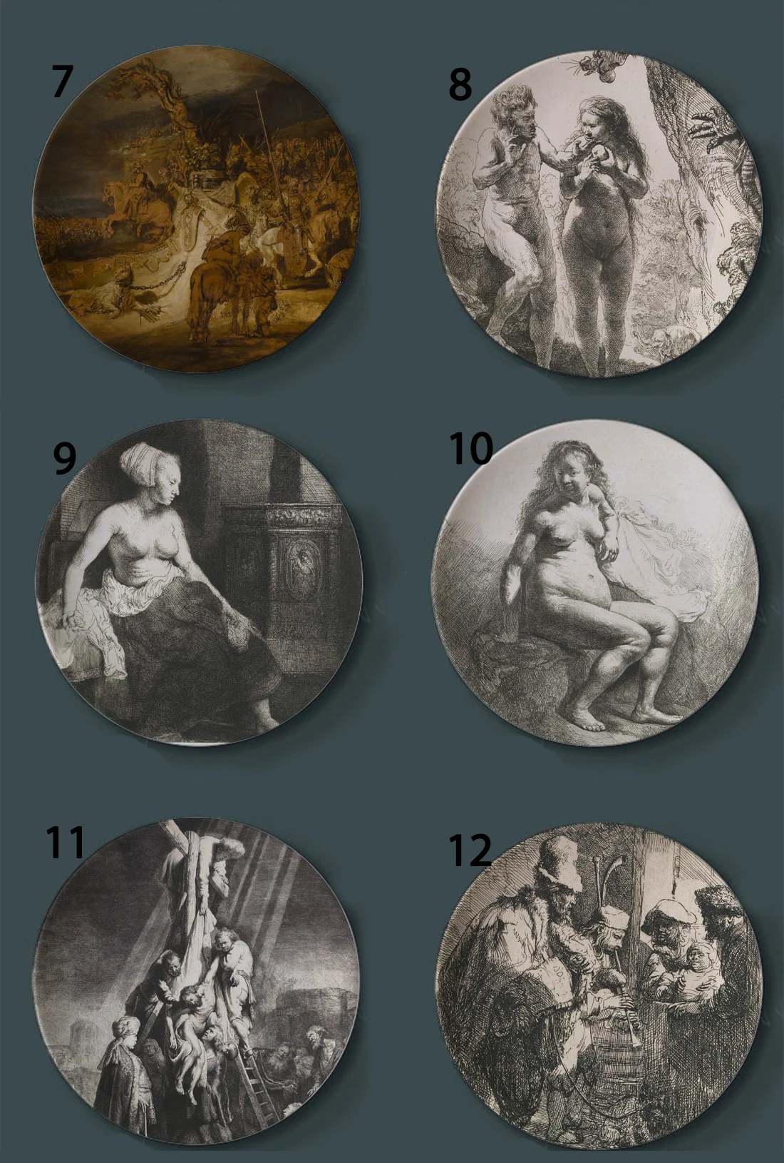 Rembrandt Harmenszoon van Rijn декоративные пластины для живописи Голландская керамическая