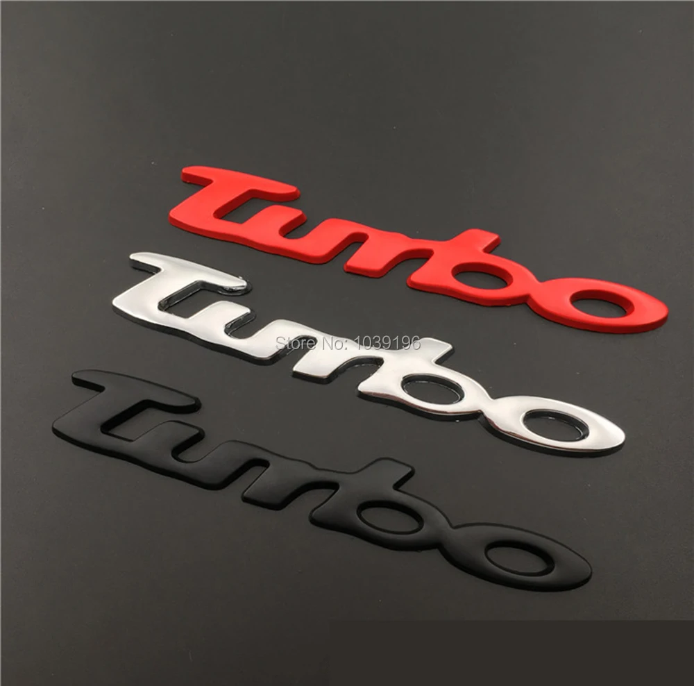 Новый Стайлинг автомобиля Turbo Boost загрузка увеличения 3D металлический хром