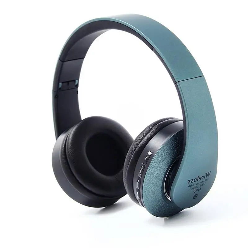 Bluetooth Headphones Hi-Fi Stereo Wireless Headset Foldable Soft Memory-Protein Built-in Microphone With Noise Cancelling | Электроника
