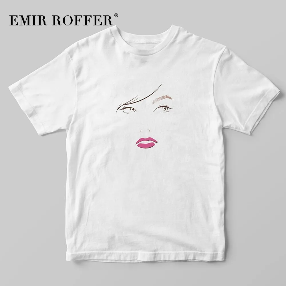 EMIR ROFFER Fashion Harajuku Print T-shirt Female Graphic Tees Women Funny Vintage T Shirt 2019 Summer Cotton Tops | Женская одежда