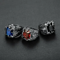 gentlemen men vintage gems midi ring circle dragon claw crystal ring wedding party modern jewelry gift