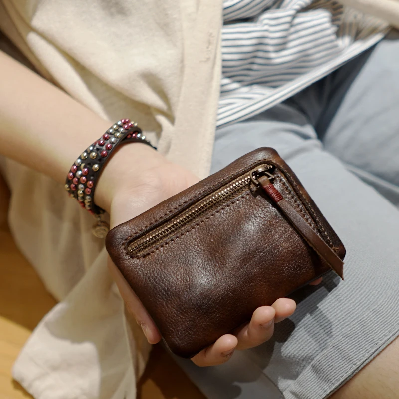 Новый оригинальный дизайн кошелек ручной работы для мужчин и женщин Простой