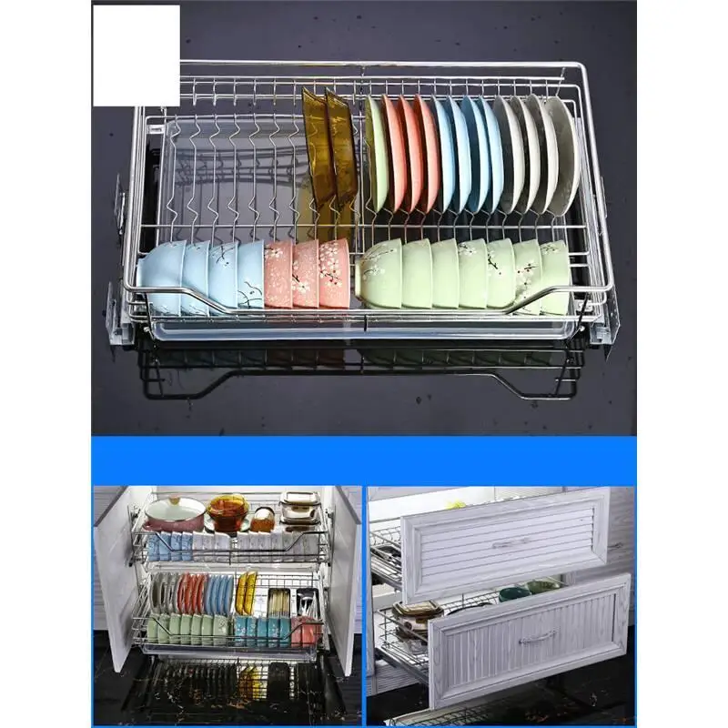 Organizador Almacenaje Armario Platos Mutfak Pantries, органайзер из нержавеющей стали, кухонный стеллаж, кухонный шкаф, корзина для хранения