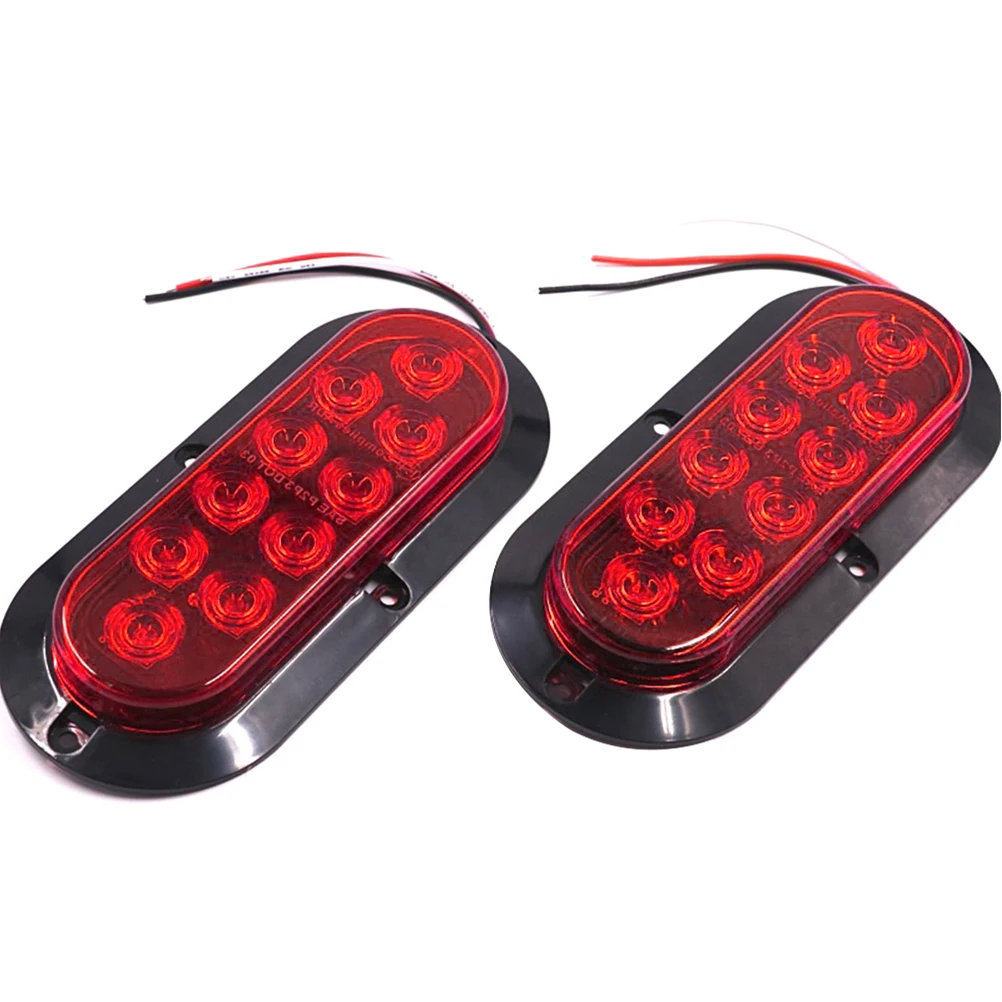 10LED предупреждающие боковые тормоза для задних фонарей грузовика|Световая
