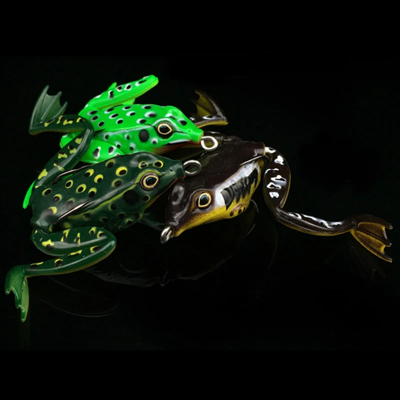 Luree 5 шт./лот приманка для рыбалки Ray Frog см силиконовая резиновая Мягкая топвотер