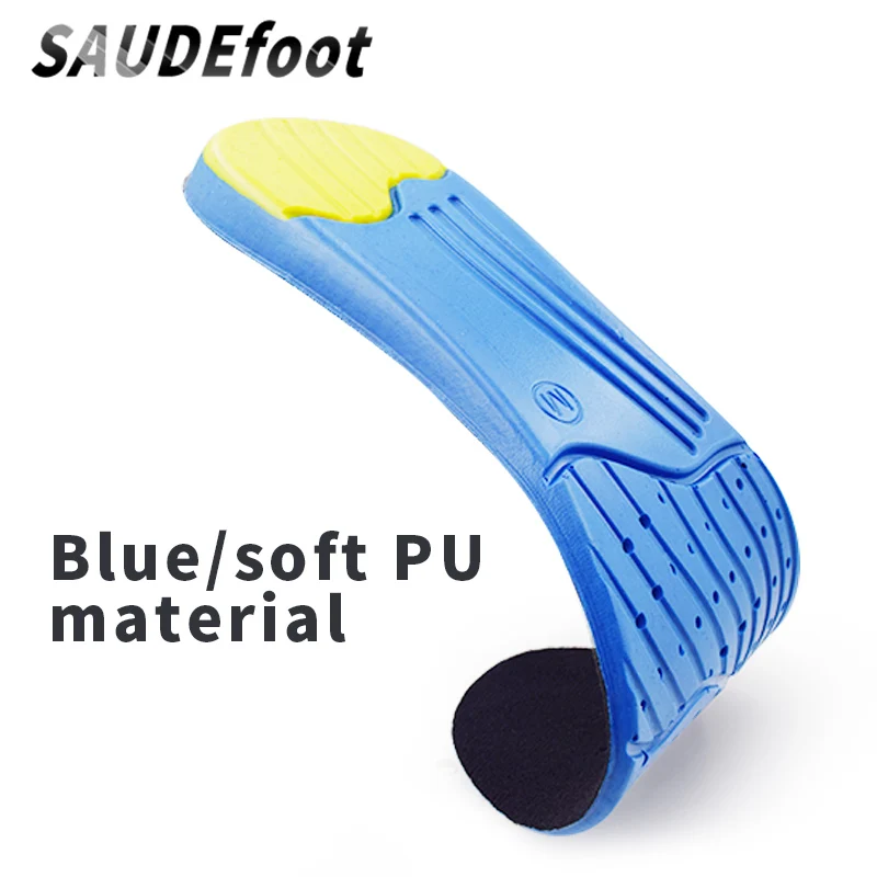 Дышащие ортопедические стельки Saudefoot ПУ амортизирующие спортивная обувь для