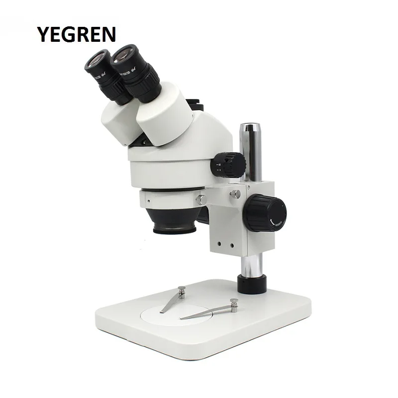 

7X-45X Zoom Stereo Microscope 360 Degree Rotatable Trinocular Head for PCB Inspection Mobile Phone Repairing Simul-focal or Not