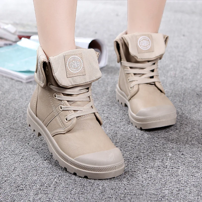 Мужские и женские Ботинки Martin из искусственной кожи с высоким голенищем для