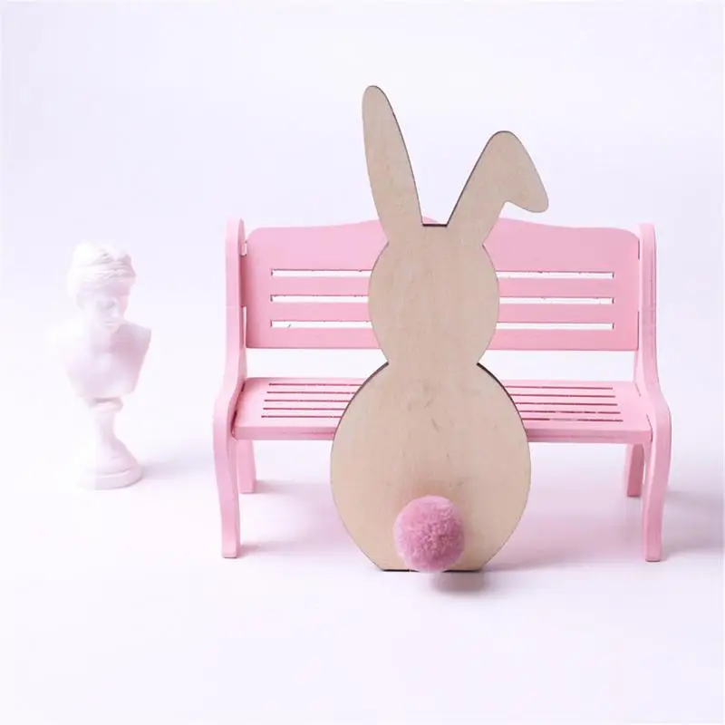 Весенний Пасхальный домашний декор DIY кролик украшение Праздничная фанера и