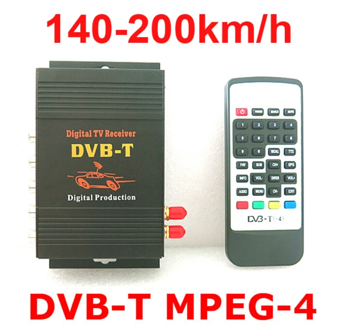 DVB T автомобиль 140 200 км/ч HD MPEG 4 2 чип две антенны Автомобильный цифровой ТВ тюнер