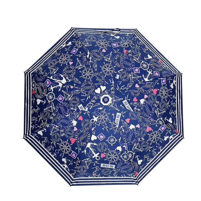 Automatic Fold Umbrella Fracture Sunshade Defence Ultraviolet Rays Sunny Rain Women Gift Parasol | Дом и сад
