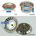 Корзина для бассейна, кухонные гаджеты из нержавеющей стали, крышка для раковины, аксессуары для ванной комнаты, ситечко для раковины, мусорное ведро, фильтр-пробка