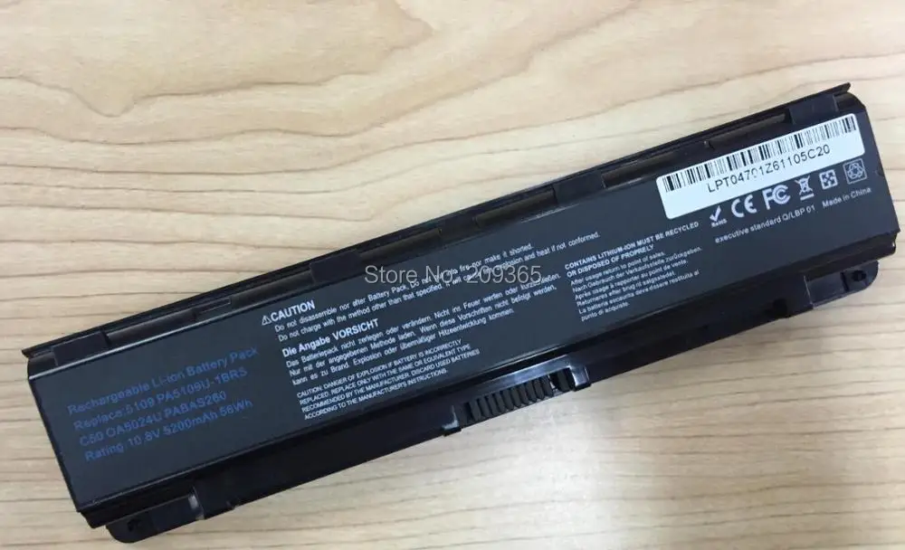 PA5109U 1BRS Аккумулятор для ноутбука Toshiba Satellite C40 C50 C50D C50T C55 C55T C55D C55DT|Аккумуляторы