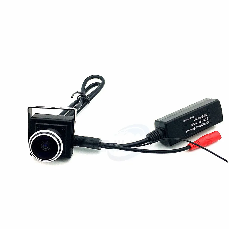 Микро размер 5MP широкоугольная PoE IP камера Onvif P2P Крытая 1,78 мм объектив рыбий глаз безопасности аудио видео наблюдения сетевая камера