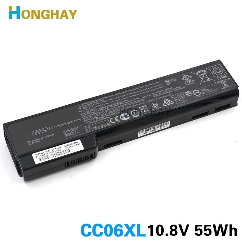 HONGHAY CC06XL ноутбука Батарея для hp 8460 w p 8560 6360b 6460b 6560b 6465b 6565b 6475b 6570 CC06 CC09 628670 001 HSTNN